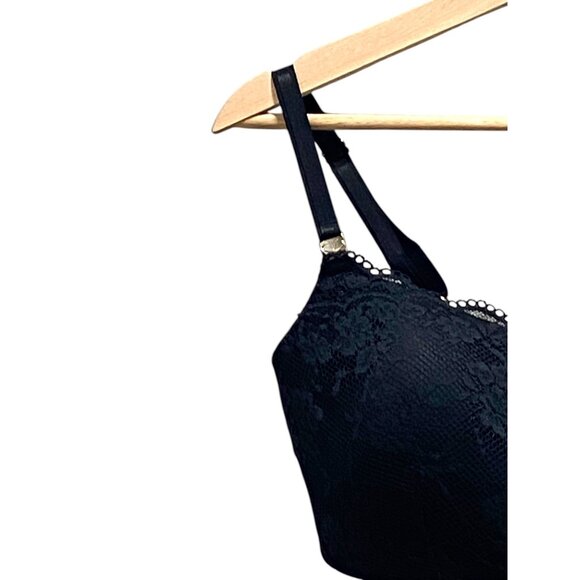 Victoria’s Secret Lace Bralette Black Size M Coquette Minimalist Sexy Glam Cute - Picture 5 of 9